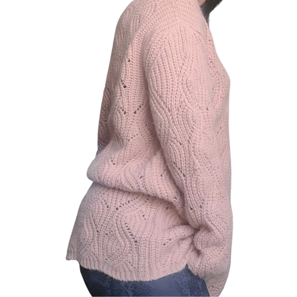 Belina Pullover Longsleeve Knit Sweater Size L in Pale Pink - Picture 2 of 11
